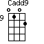 Cadd9=0102_9