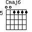 Cmaj6=001111_5