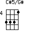 C#5/G#=3331_4