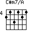 C#m7/A=213121_4