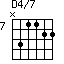 D4/7=N31122_7