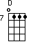 D=0111_7