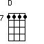 D=1111_7