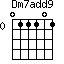 Dm7add9=011101_0