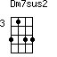 Dm7sus2=3133_3