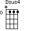 Dsus4=0111_0