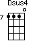Dsus4=1110_7