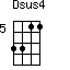 Dsus4=3311_5