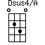 Dsus4/A=0230_1