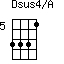 Dsus4/A=3331_5