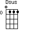 Dsus=0111_0