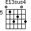 E13sus4=013203_5