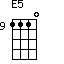 E5=1110_9