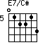 E7/C#=012213_5