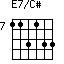 E7/C#=113133_7
