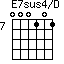 E7sus4/D=000101_7