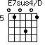 E7sus4/D=010301_5