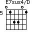 E7sus4/D=013301_5