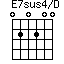 E7sus4/D=020200_1
