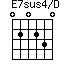 E7sus4/D=020230_1
