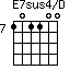 E7sus4/D=101100_7