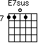 E7sus=1101_7