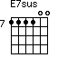 E7sus=111100_7