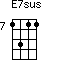 E7sus=1311_7