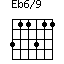 Eb6/9=311311_1