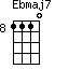 Ebmaj7=1110_8