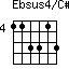 Ebsus4/C#=113313_4