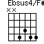 Ebsus4/F#=NN4344_1