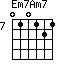 Em7Am7=010121_7