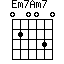 Em7Am7=020030_1