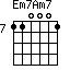 Em7Am7=110001_7