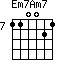 Em7Am7=110021_7