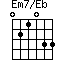 Em7/Eb=021033_1