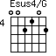 Esus4/G=002102_4