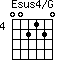 Esus4/G=002120_4