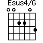 Esus4/G=002203_1