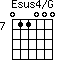 Esus4/G=011000_7