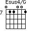 Esus4/G=011001_7