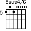 Esus4/G=101000_5