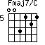 Fmaj7/C=003121_5