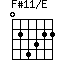 F#11/E=024322_1