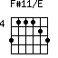 F#11/E=311123_4