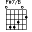 F#7/B=044302_1