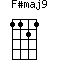 F#maj9=1121_1