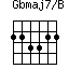 Gbmaj7/B=223322_1