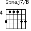 Gbmaj7/B=311133_4